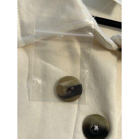 Blair Women's Button Front Cream Shirt Jacket Shacket Large NWOT Cozy Warm Soft - Picture 5 of 7